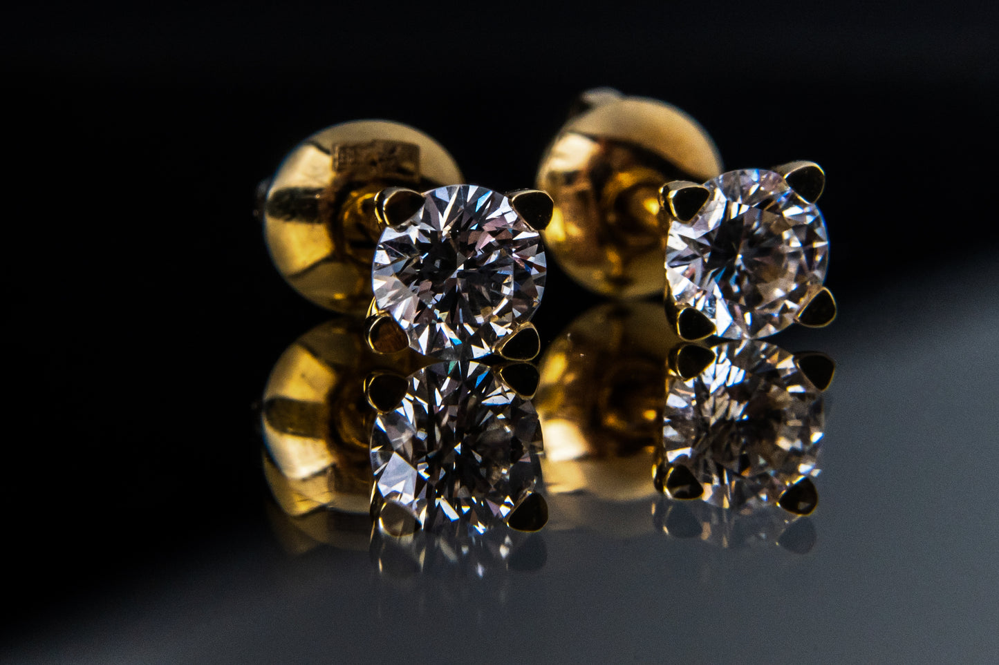 2-Stone Diamond Set — 1.2 ct (Round) for Custom Earrings (F/VS1)