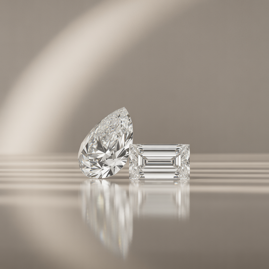 10-Stone Diamond Set — 1.29 ct (Pear + Baguette) for Custom Earrings (F/VS1)